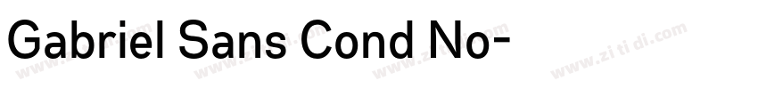 Gabriel Sans Cond No字体转换